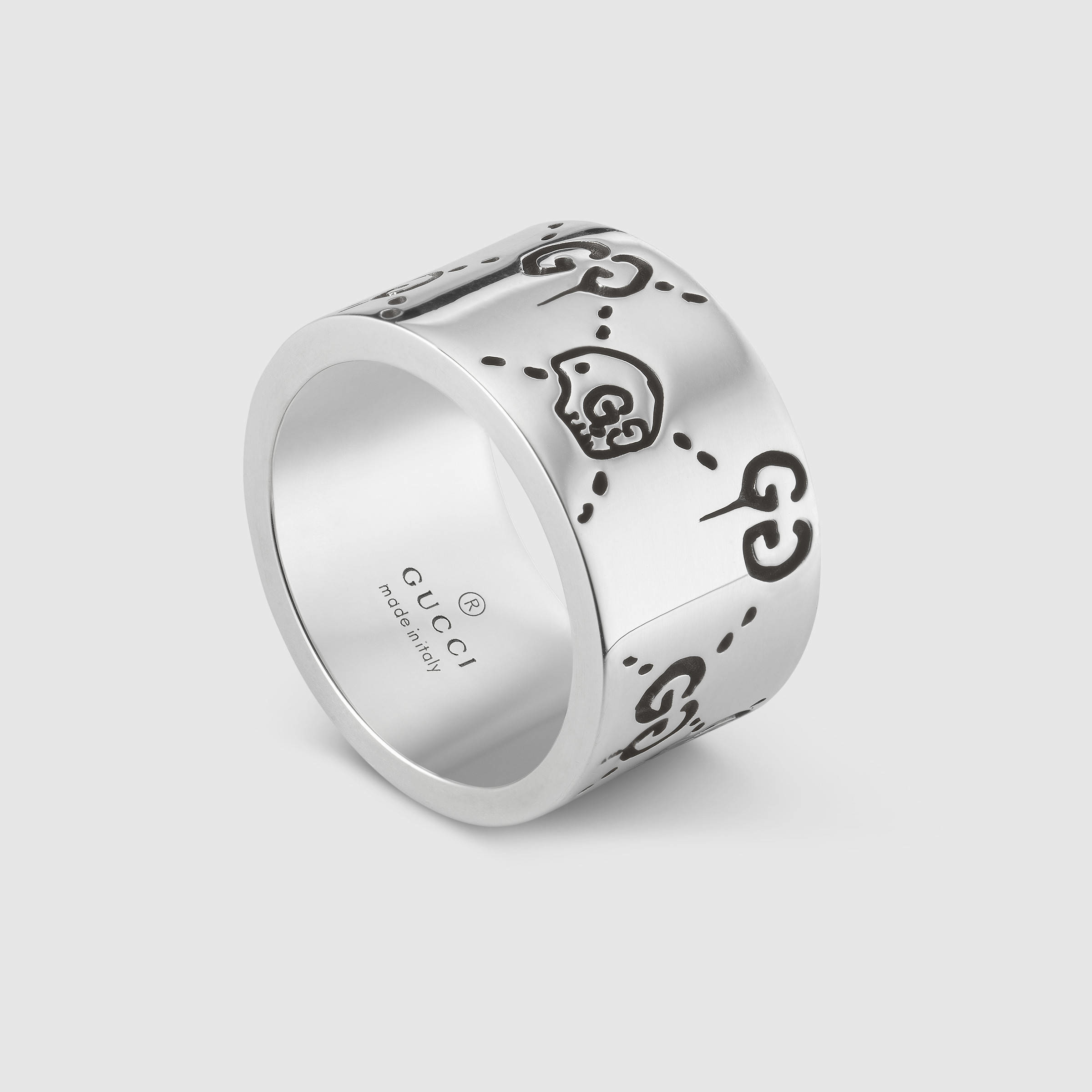 Gucci Ghost Ring In Silver in Metallic Lyst